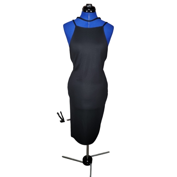 Black Low Back Dress From Pretty Little Thing - Picture 1 of 4